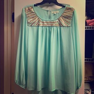 Umgee plus size sheer top